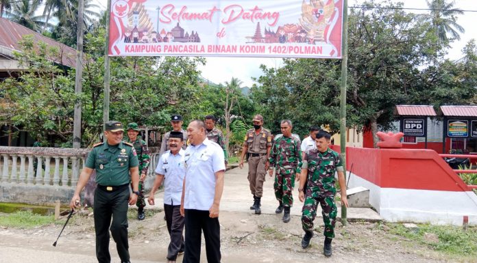 Kodim 1402 Polman Canangkan Desa Pasiang Sebagai Kampung Pancasila