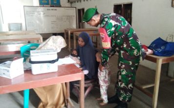 Turunkan Stunting, Kodim 1402 Polman Perintahkan Babinsa Lakukan Pendampingan Di Posyandu