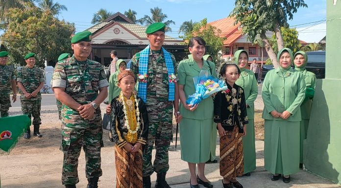 Sambangi Koramil 1402/Wonomulyo, Dandim 1402/Polman Tegaskan Netralitas TNI Pada Pemilu 2024