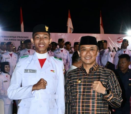 Imam Setiawan Siswa Majene Paskibraka Sulbar Diberi Kesempatan Menjadi Pj Gubernur Sulbar Sehari