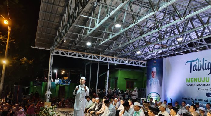 Wakili Kapolres Polman, Kapolsek Binuang Hadiri Pelaksanaan Tabliq Albar Menuju Milad Ke 9 Ponpes Al- Risalah Binuang