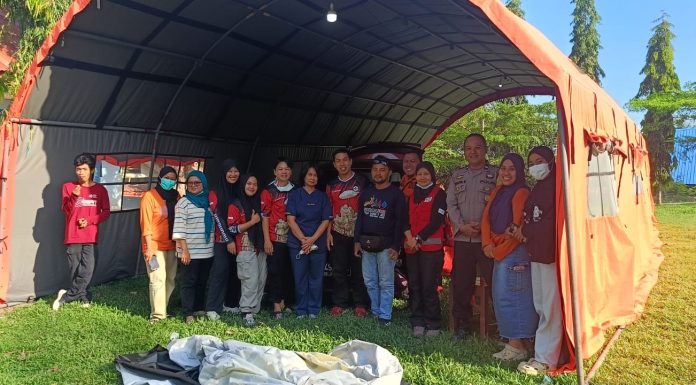 Bhabinkamtibmas Polsek Tutar Polres Polman Monitoring Posko Penanganan DBD