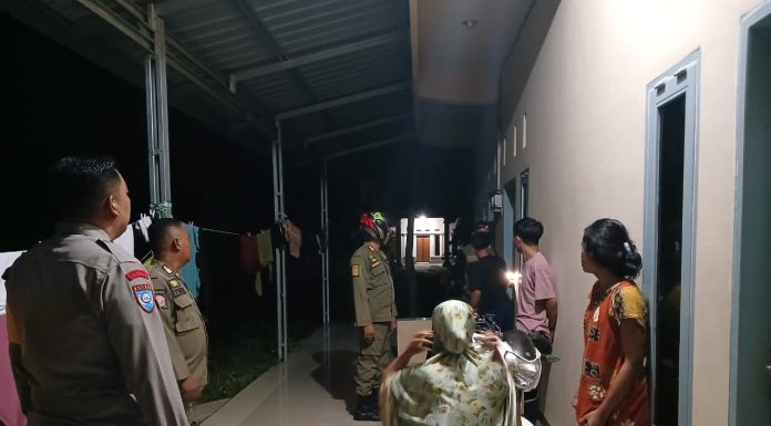 Pendampingan Razia Penertiban Kos-Kosan di Kecamatan Wonomulyo oleh Polsek Wonomulyo, Babinsa, dan Satpol PP