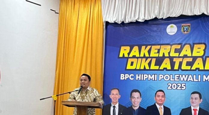 Rakercab HIPMI Polman, Fahry Fadli Dorong Sinergi Pengusaha Muda dan Pemerintah