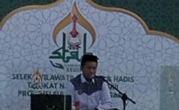 Kafilah Sulbar Ahmad Farid Tampil Apik di Cabang Hafalan 500 Hadist STQH Nasional 2025
