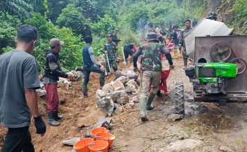 Hari Ketujuh Pra-TMMD ke-127, Kodim 1402/Polman Mulai Garap Sejumlah Sasaran Fisik