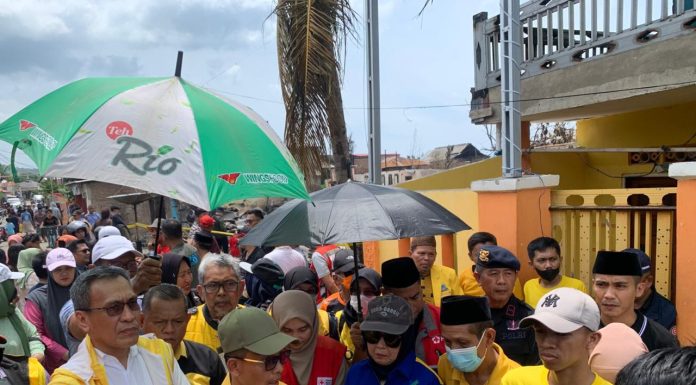 Peduli Pendidikan, Bupati Samsul Mahmud Akan Bantu Perlengkapan Sekolah Anak Korban Kebakaran