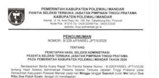 Seleksi JPT Pratama Polman Masuk Tahap Lanjutan, 35 Peserta Lolos Administrasi