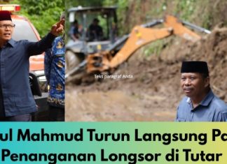 Bupati Samsul Mahmud Turun Langsung Pantau Penanganan Longsor di Tutar