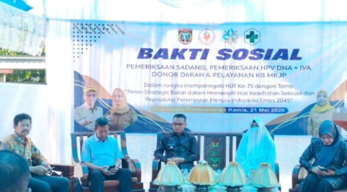 HUT IBI ke-75 di Polman, Bidan Gelar Baksos Pelayanan Kesehatan Terpadu