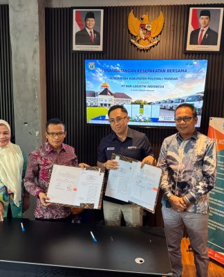 Bupati Polman Teken Kesepakatan dengan PT BGR Logistik Indonesia, Perkuat Sistem Resi Gudang