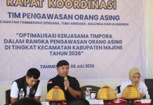 Rapat TIMPORA Digelar di Majene, Imigrasi Polewali Mandar Perkuat Pengawasan Orang Asing