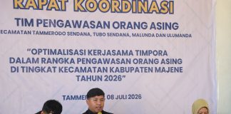 Rapat TIMPORA Digelar di Majene, Imigrasi Polewali Mandar Perkuat Pengawasan Orang Asing