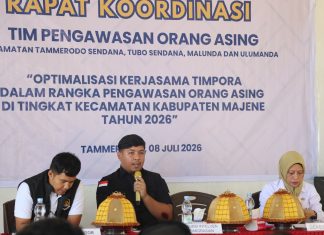 Rapat TIMPORA Digelar di Majene, Imigrasi Polewali Mandar Perkuat Pengawasan Orang Asing