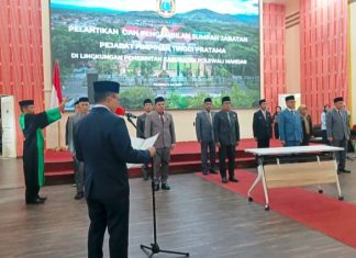 Bupati Polman Ingatkan 10 Pejabat Baru: Bekerjalah dengan Integritas, Bukan Sekadar Laporan