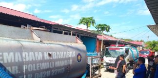 Respon Kilat Damkar Polman Padamkan Kebakaran Rumah Kosong di BTN Al-Ikhlas Matakali