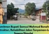 Komitmen Bupati Samsul Mahmud Benahi Infrastruktur, Rehabilitasi Jalan Tonyaman–Lemo Segera Dimulai