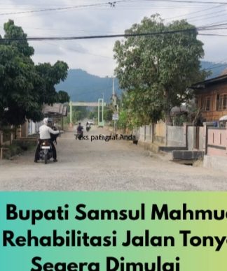Komitmen Bupati Samsul Mahmud Benahi Infrastruktur, Rehabilitasi Jalan Tonyaman–Lemo Segera Dimulai
