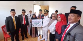 Bupati Polman Serahkan Bantuan ATENSI Kemensos kepada Penyandang Disabilitas di Kelurahan Darma