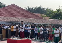 Doa di Tengah Kekeringan, Rutan Mamuju Gelar Shalat Istisqa