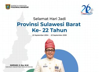 Selamat Hari Jadi Sulbar Ke 22 Tahun 2026