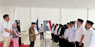 Lantik Pengurus MGMP IPS Polman, Arifin Yambas Dorong Peningkatan Kualitas Pendidikan